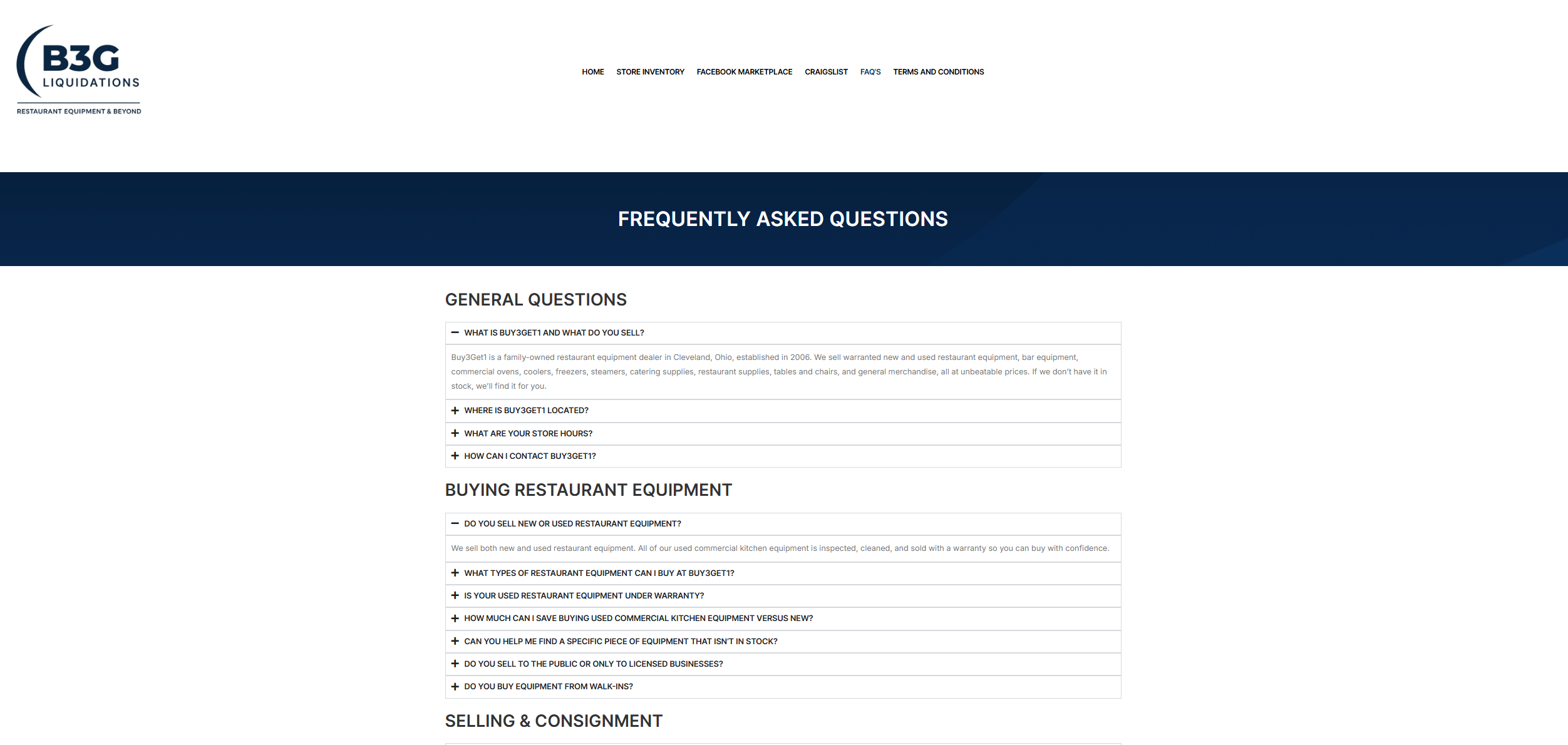 FAQ Page